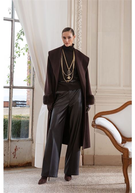 PANTALONE PALAZZO ECOPELLE CLIPS | Pantalone | A203 970639